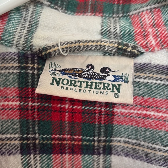 VINTAGE HEAVYWEIGHT COZY PLAID BUTTON DOWN - Picture 2 of 5